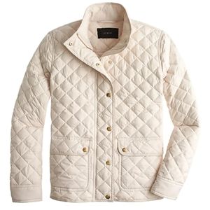 J.Crew black quilted jacket size XS